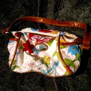 Flowered Rosetti Clutch Purse
